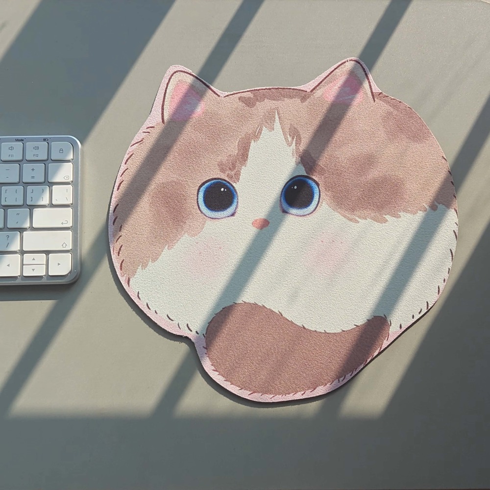 Desk Setup Tech - Kawaii Cat Mouse Pad Cute Animal