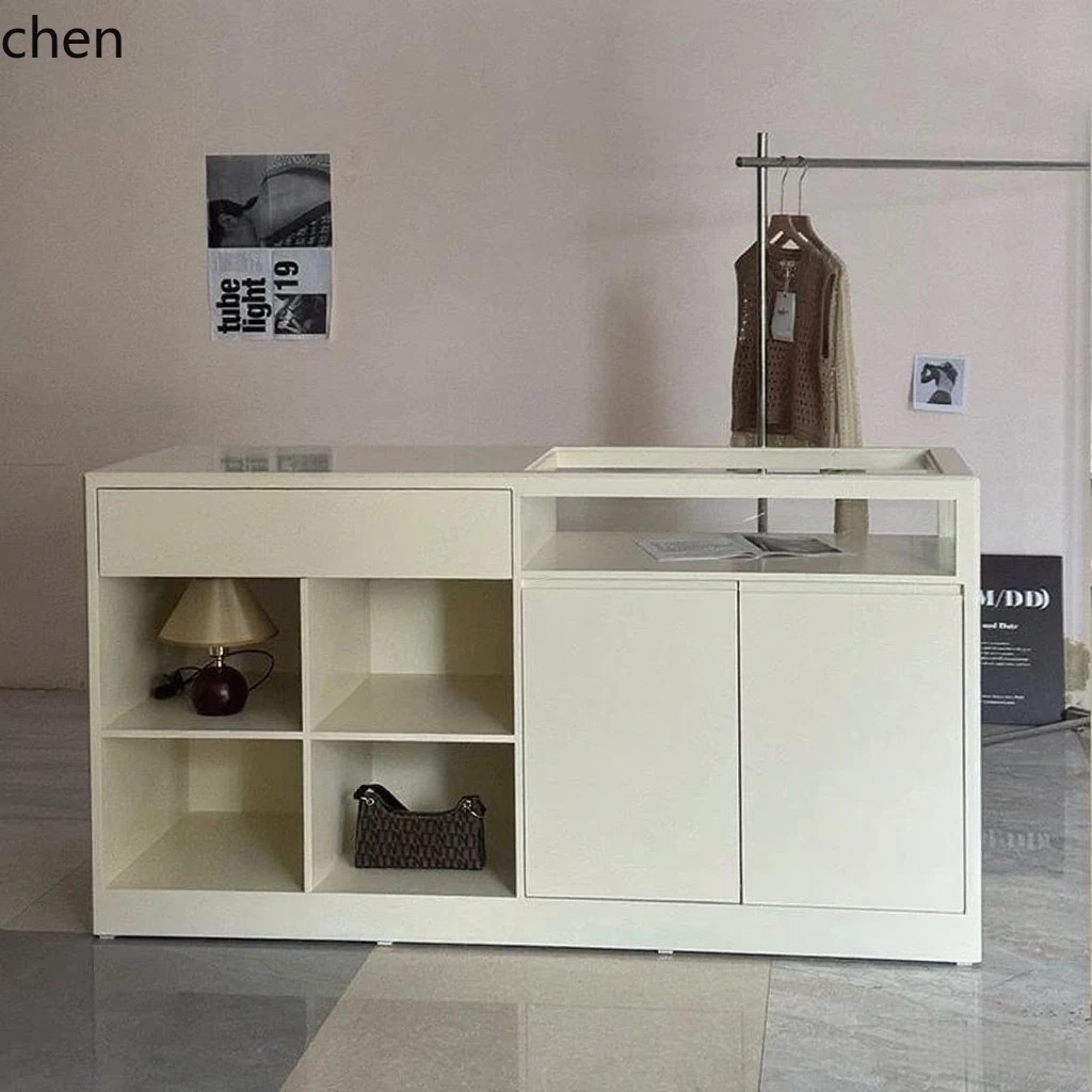 Desk Setup In Office - HYS Clothing Store Island Table Shop