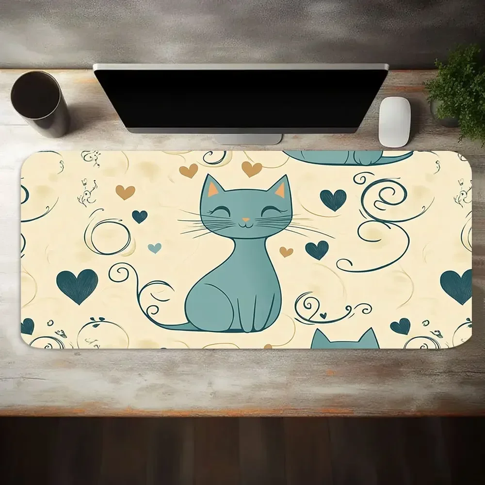 Desk Setup In Office - Gaming Mouse Pad 1PC Animal Cartoon
