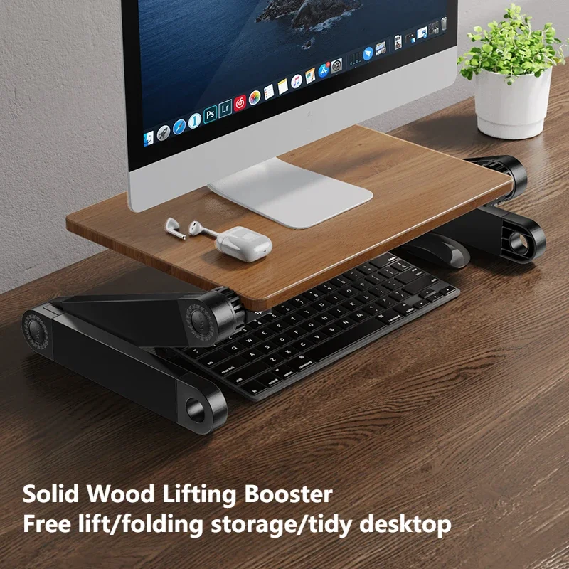 Vertical Laptop Stand - Oatsbasf Portable Solid Wood Macbook Stand