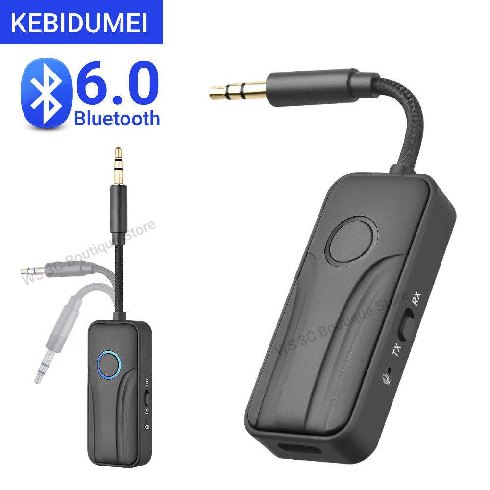 Desk Hifi Setup - KEBIDUMEI Bluetooth 6.0 Wireless Audio Adapter