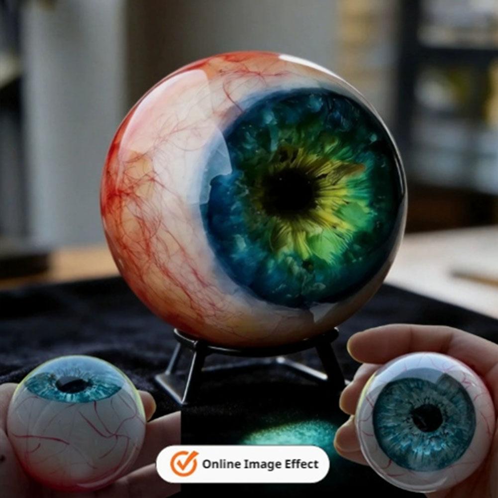 Desk Setup Design - Simulated Eyeball Resin Desktop Ornament with