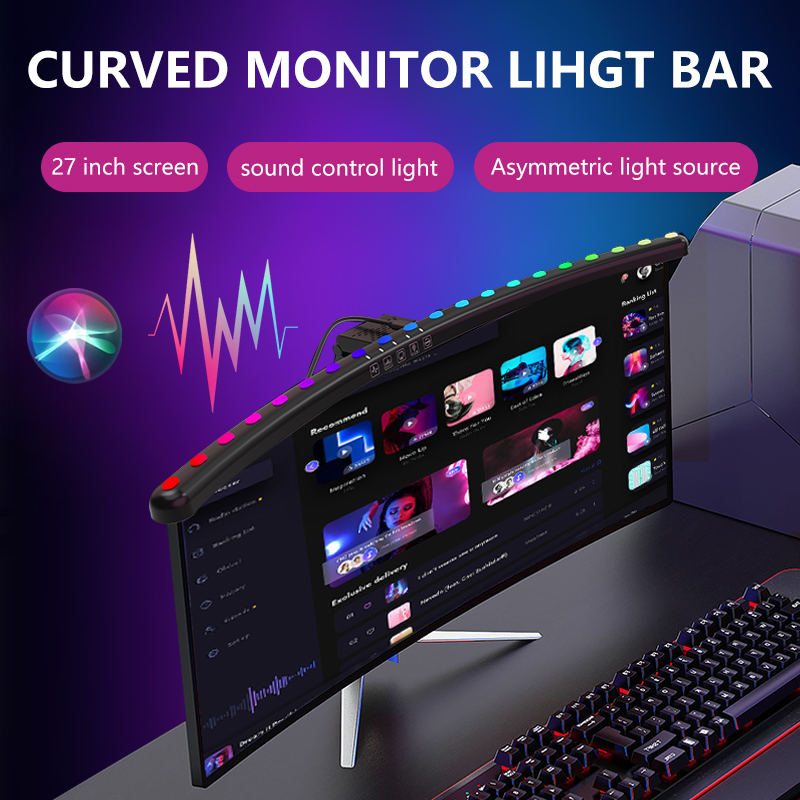 RGB Light Bar Monitor Smart Wi - Desk Setup In Office 评论和价格