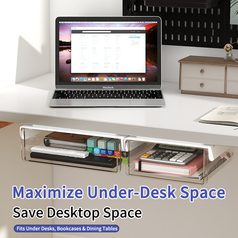 Under Desk Hidden Drawer Syste - Desk Setup Study 评论和价格