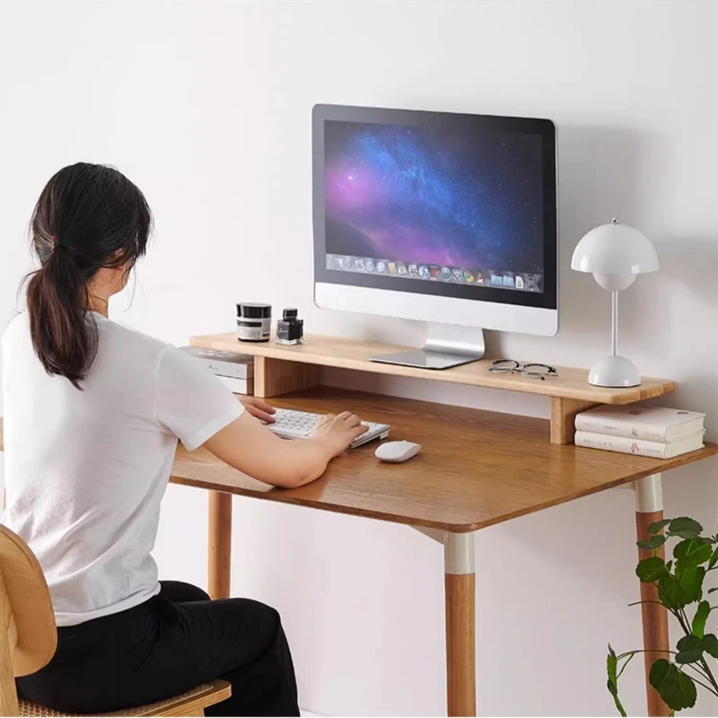 Wooden Monitor Stand Riser for - Desk Setup For Laptop And Monitor 评论和价格