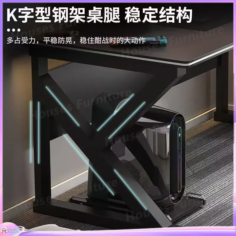 Cafe Metal Gaming Desk Black M - Desk Setup In Office 评论和价格