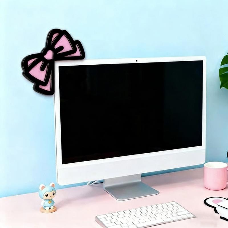 New 1/2Pcs Wooden Bowknot PC A - Desk Setup Design 评论和价格