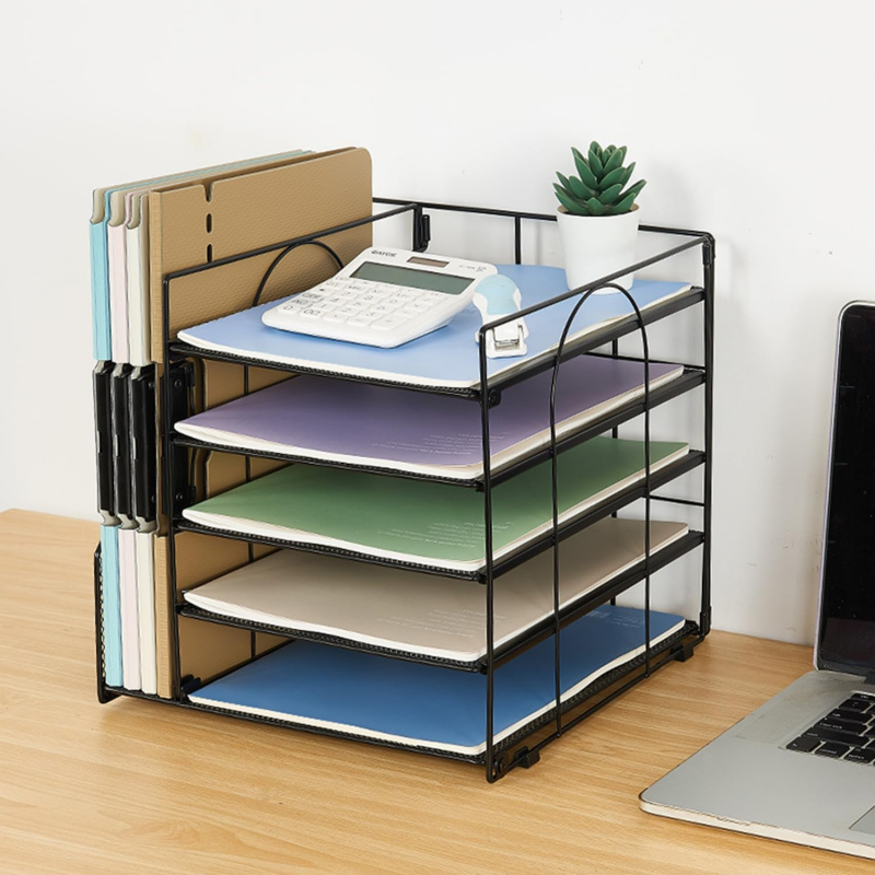 5Layer Paper File Rack Office  - Desk Setup Design 评论和价格