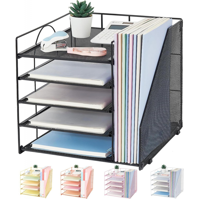 5Layer Paper File Rack Office  - Desk Setup Design 评论和价格