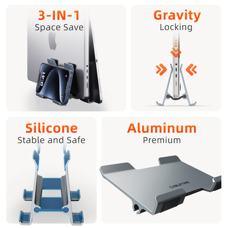 CABLETIME Vertical Laptop Stan - Vertical Laptop Stand 评论和价格
