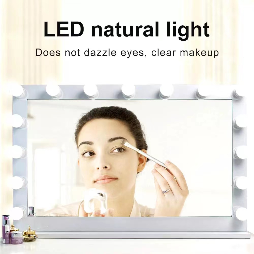 LED Light Paste Mirror Makeup  - Desk Setup Light 评论和价格