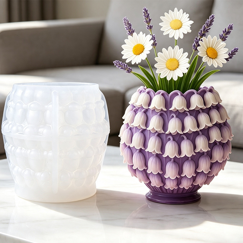 3D Lily of the Valley Vase Sil - Desk Setup Plant 评论和价格