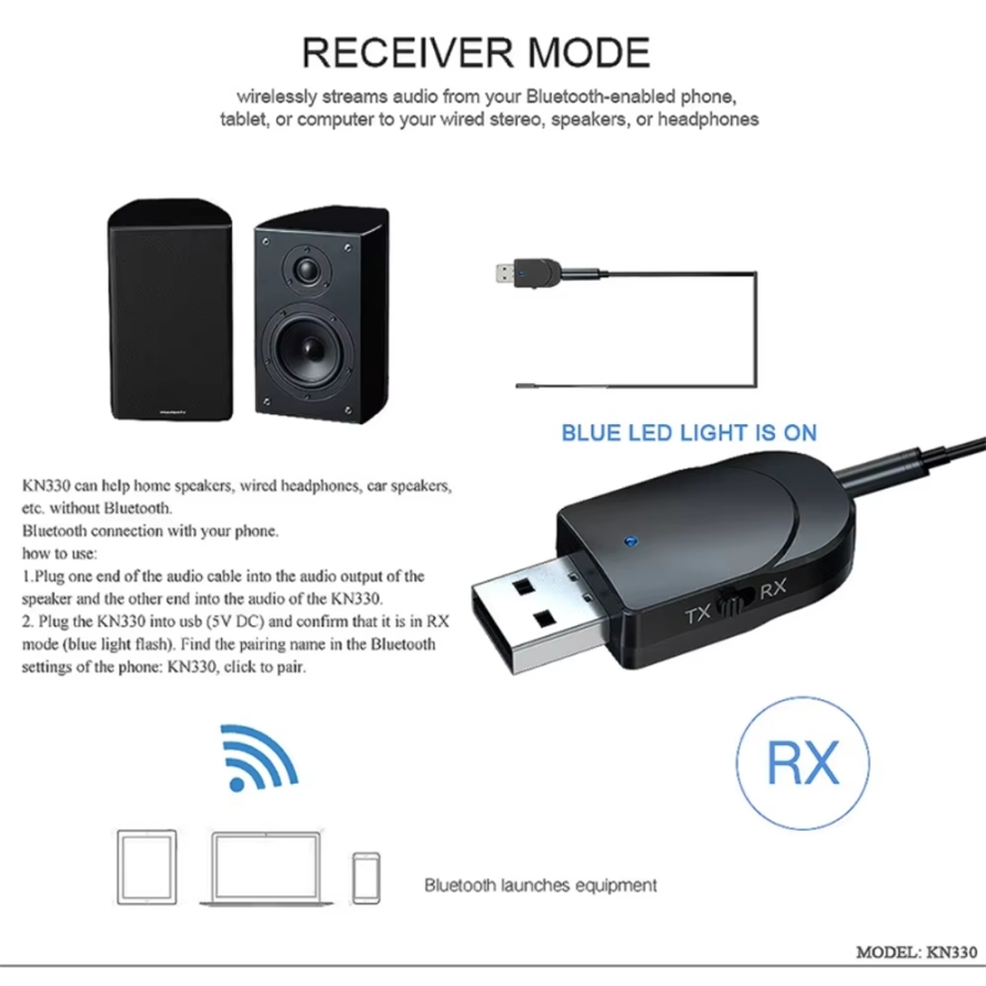 KN330 3 in 1 Bluetooth 5.0 Tra - Desk Hifi Setup 评论和价格