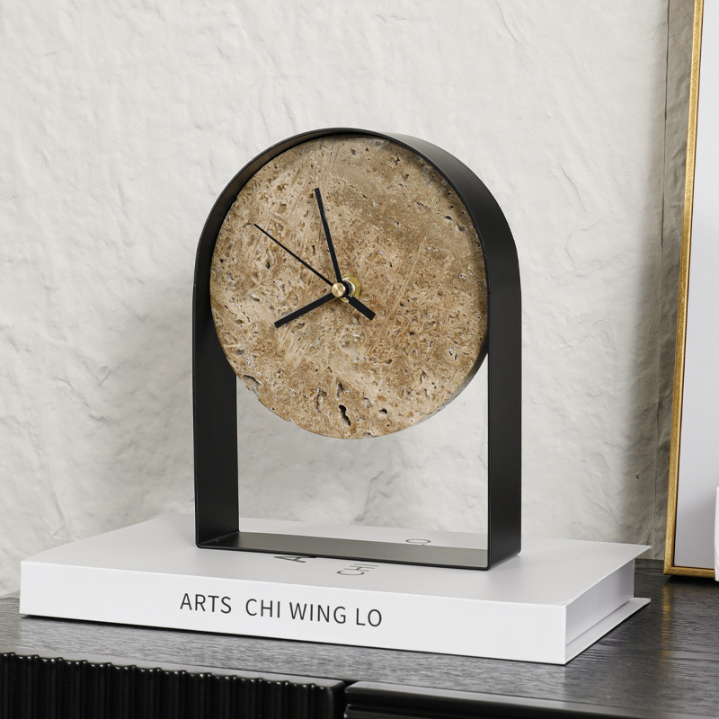 Luxurious Marble Desktop Clock - Desk Setup Study 评论和价格