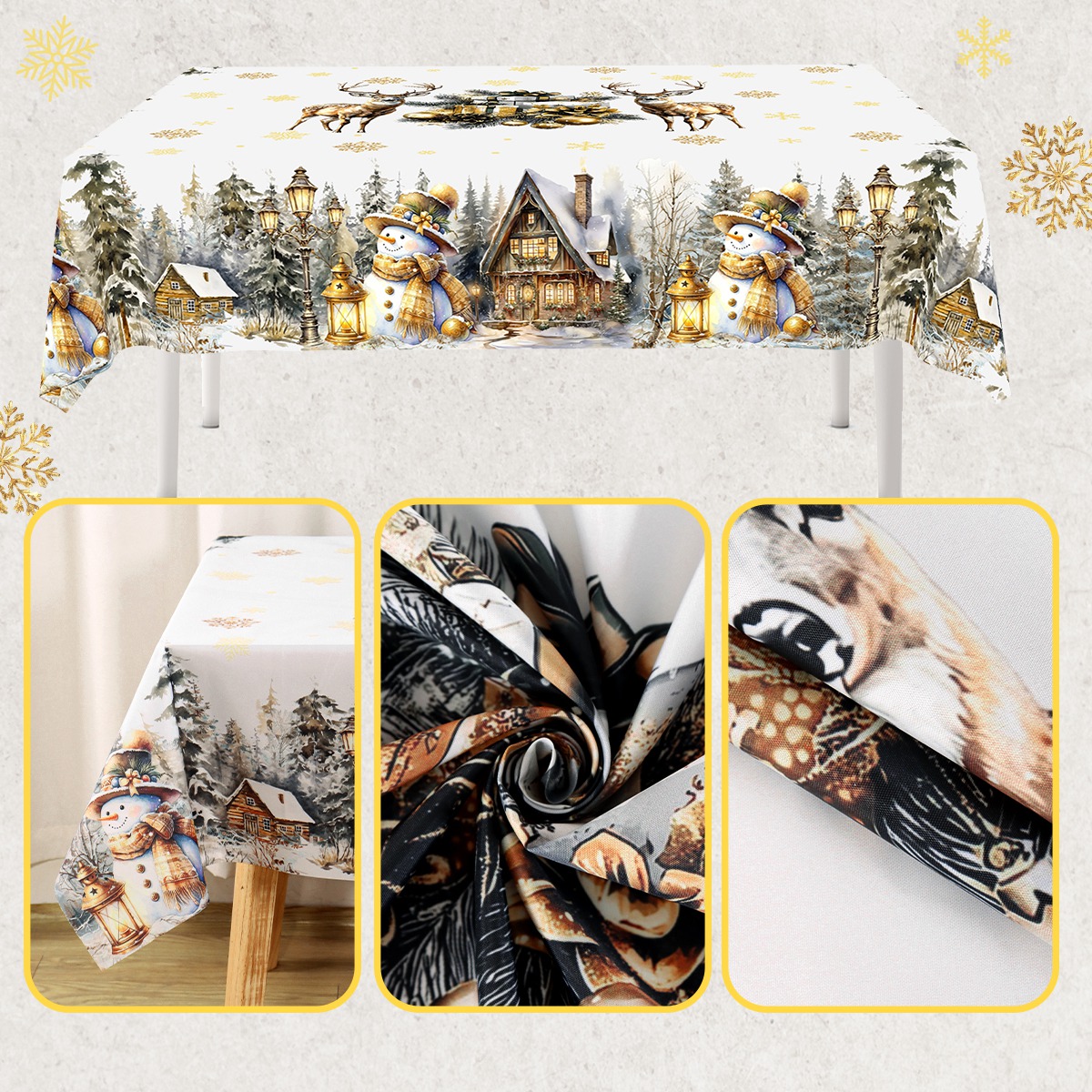 Merry Christmas White Golden T - Desk Setup Design 评论和价格