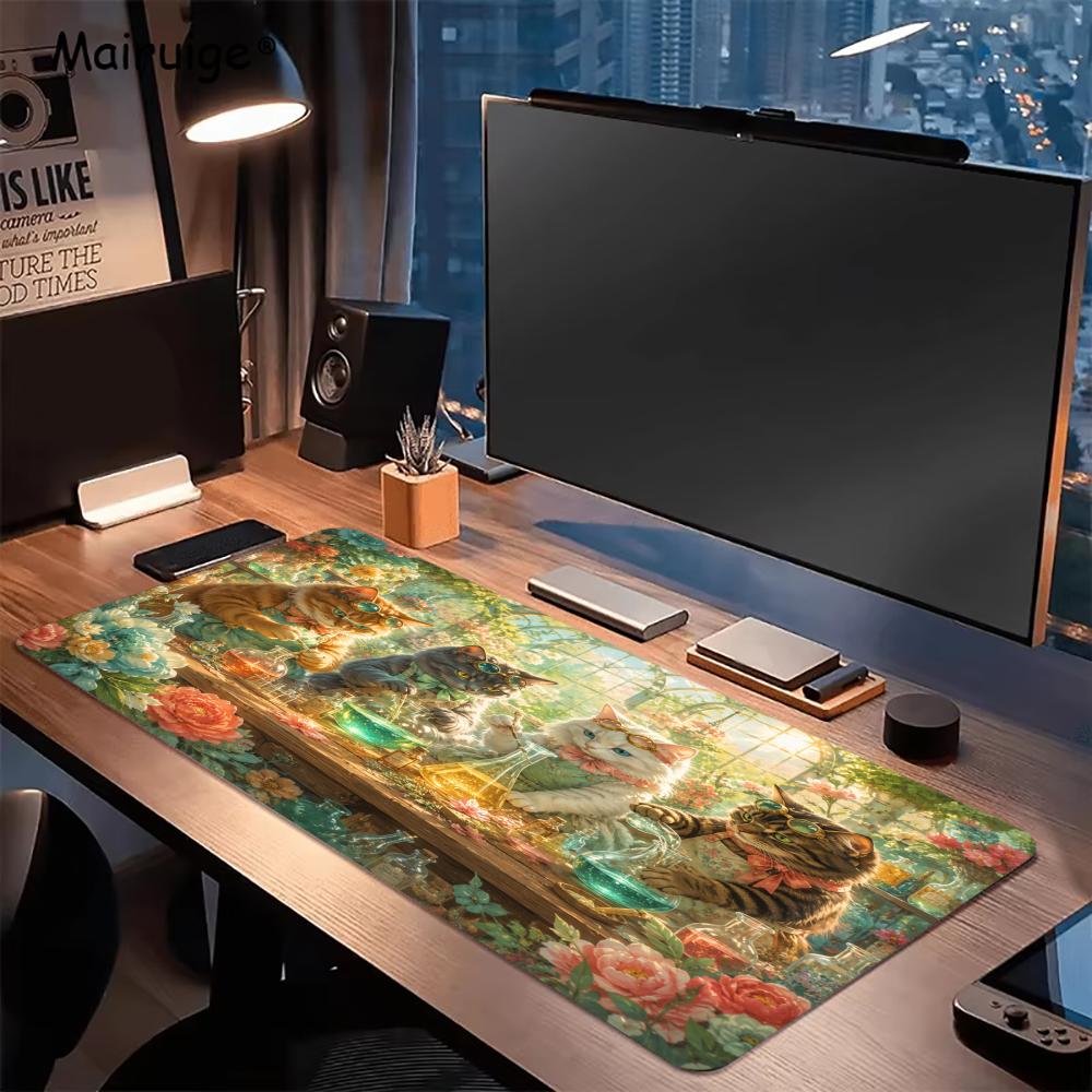 Cats Mouse Pad Anti-slip Desk  - Desk Setup Study 评论和价格