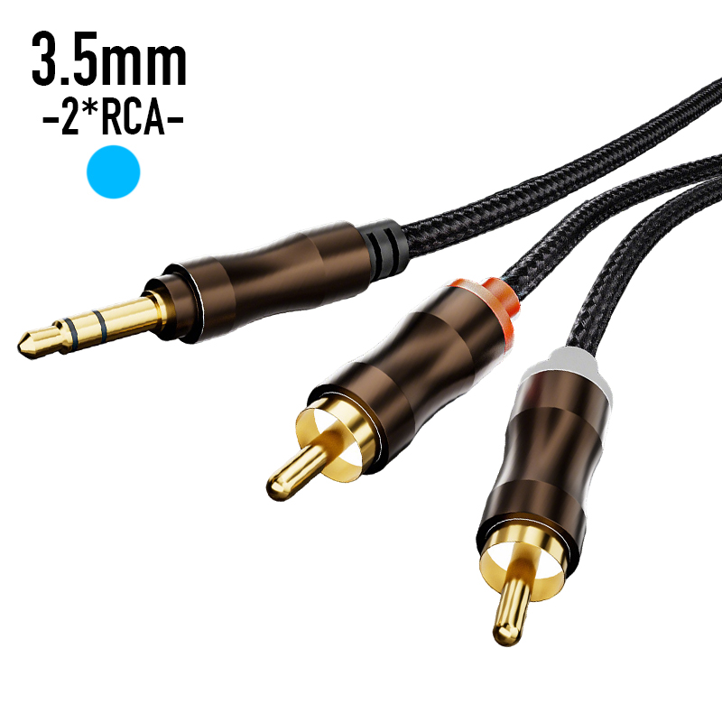 RCA To 3.5 mm Jack Aux Audio C - Desk Hifi Setup 评论和价格