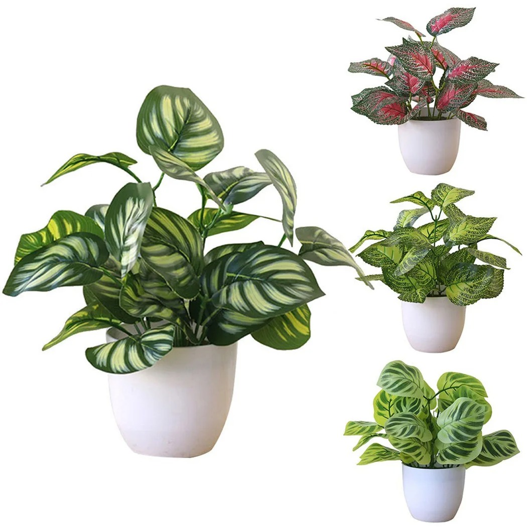 1PC Artificial Foliage Plant P - Desk Setup Plant 评论和价格
