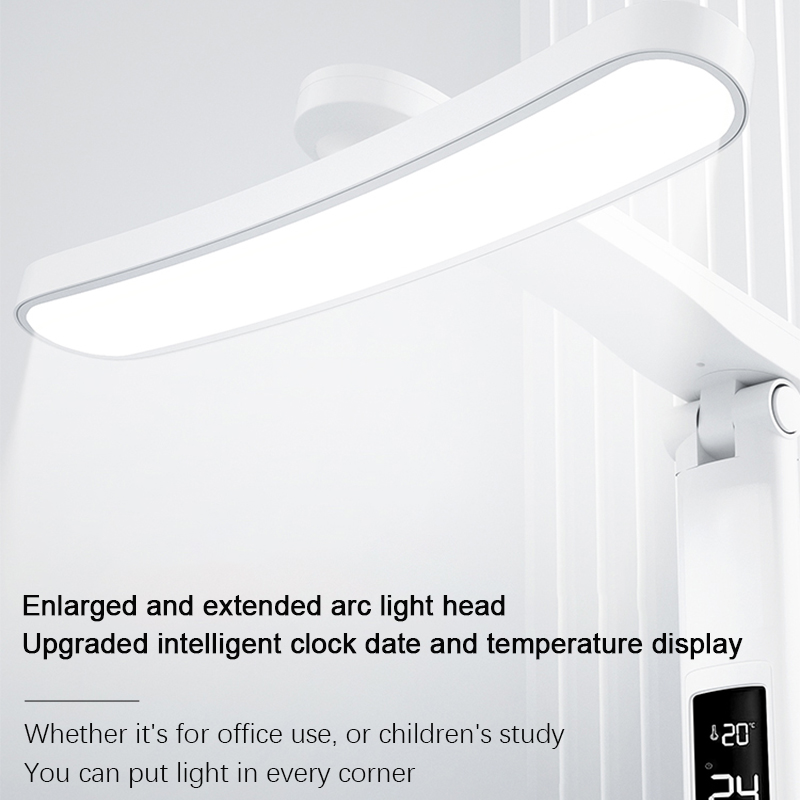 LED Clock Table Lamp USB Charg - Desk Setup Study 评论和价格