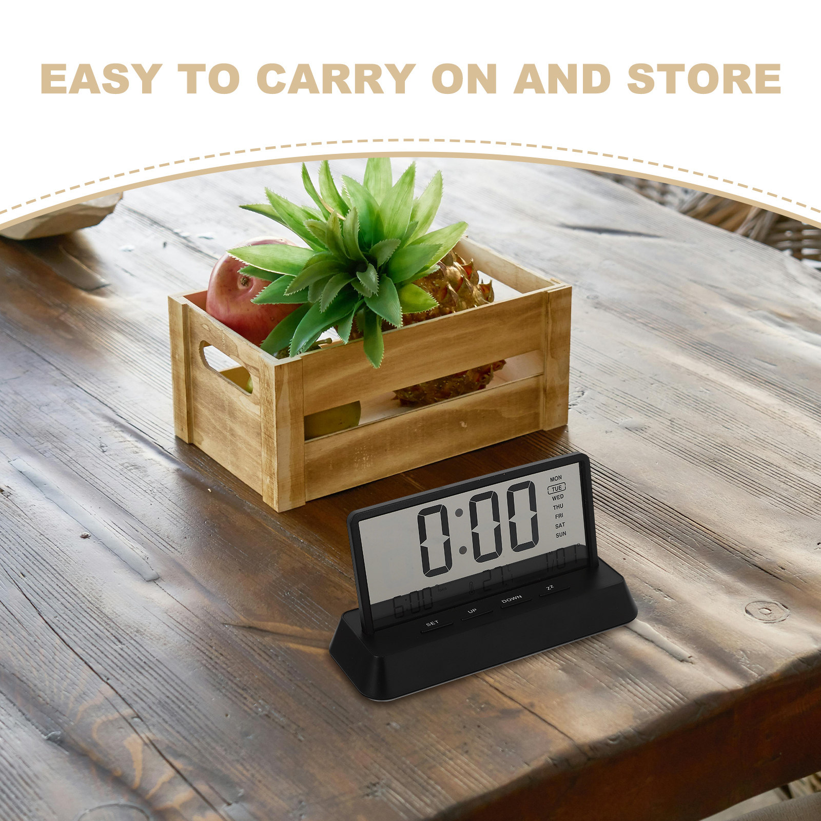 Digital Alarm Clock Small Comp - Desk Setup In Office 评论和价格
