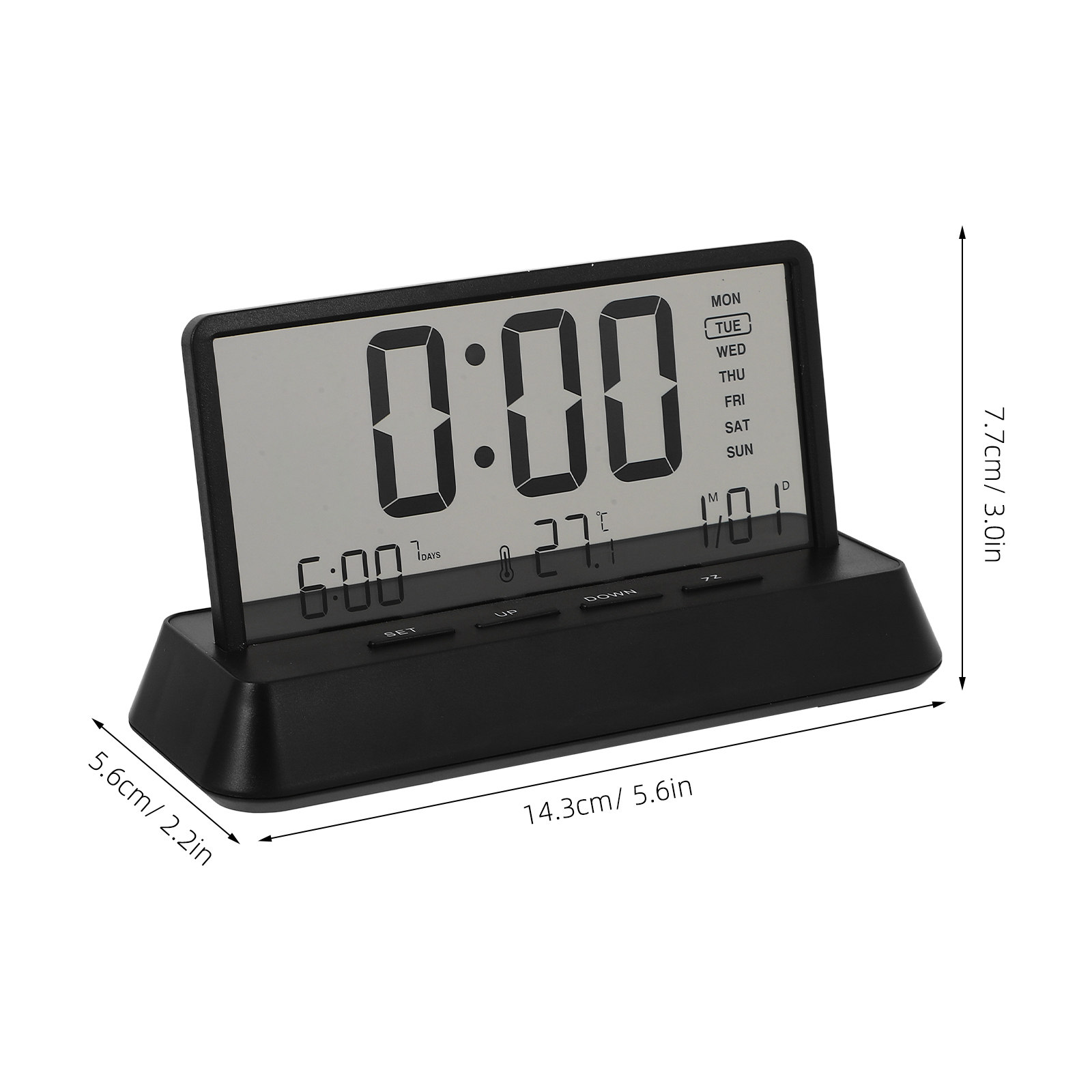 Digital Alarm Clock Small Comp - Desk Setup In Office 评论和价格