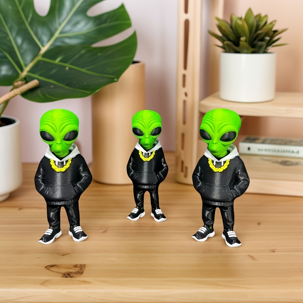 1 Piece Green Alien Figure wit - Desk Setup Design 评论和价格