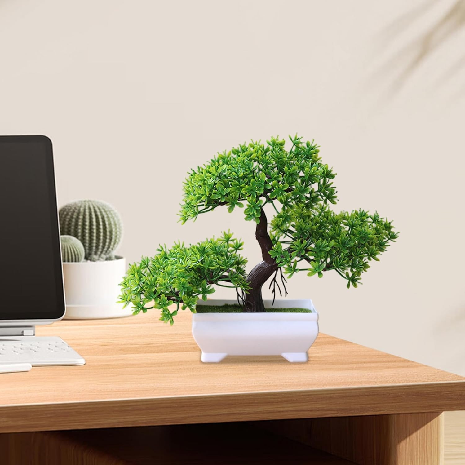 1/2Pcs Artificial Bonsai Tree  - Desk Setup Plant 评论和价格