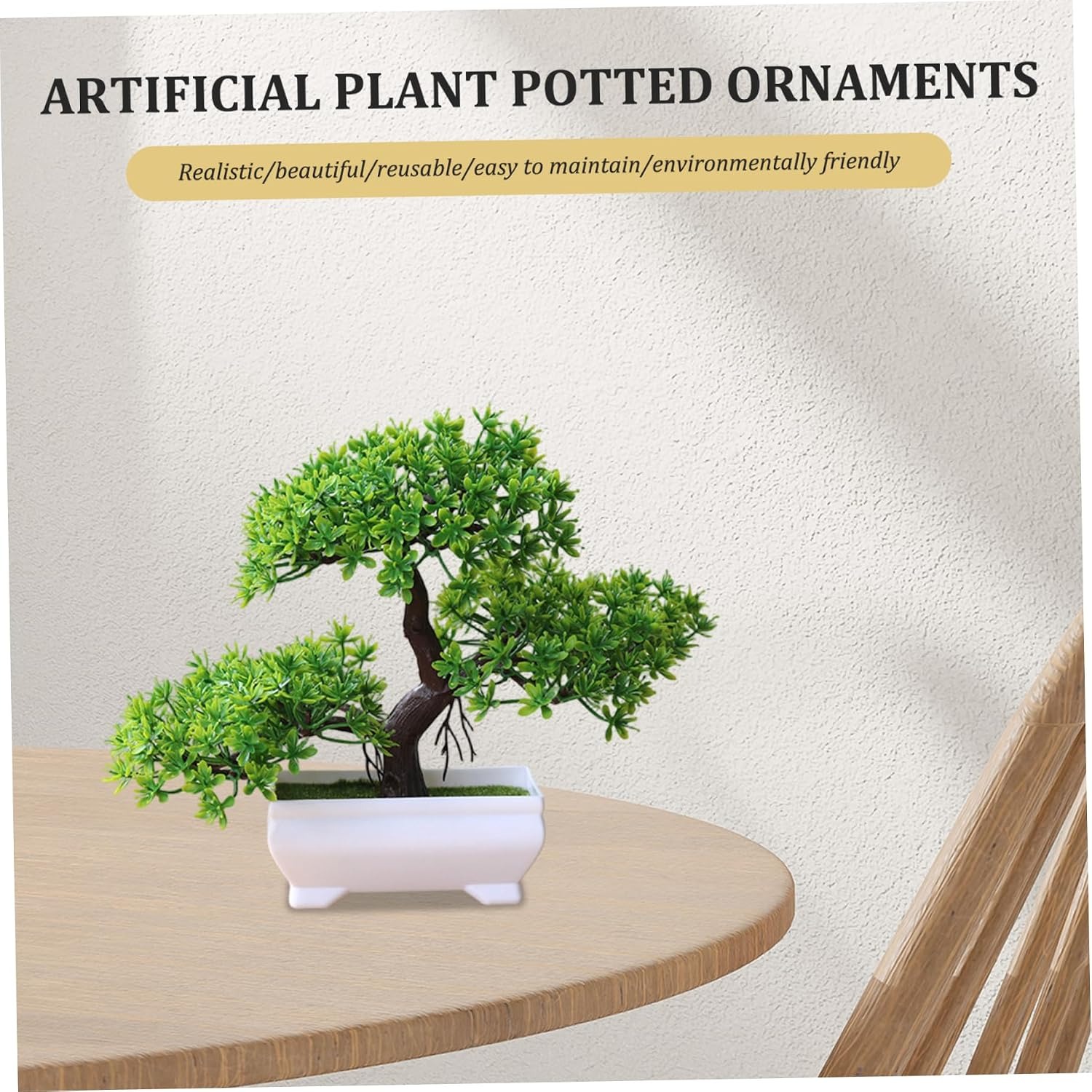 1/2Pcs Artificial Bonsai Tree  - Desk Setup Plant 评论和价格